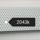 Ref  2043 Silver, Perforated aluminium blind colour