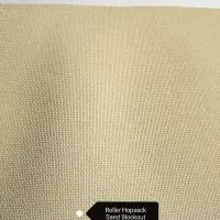 Hopsack Sand, Plainzilla roller blind fabric, light control not listed