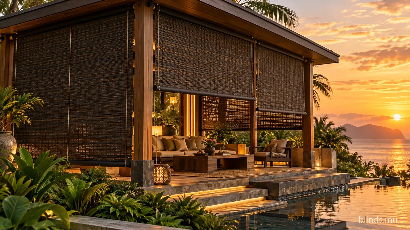 Outdoor blinds