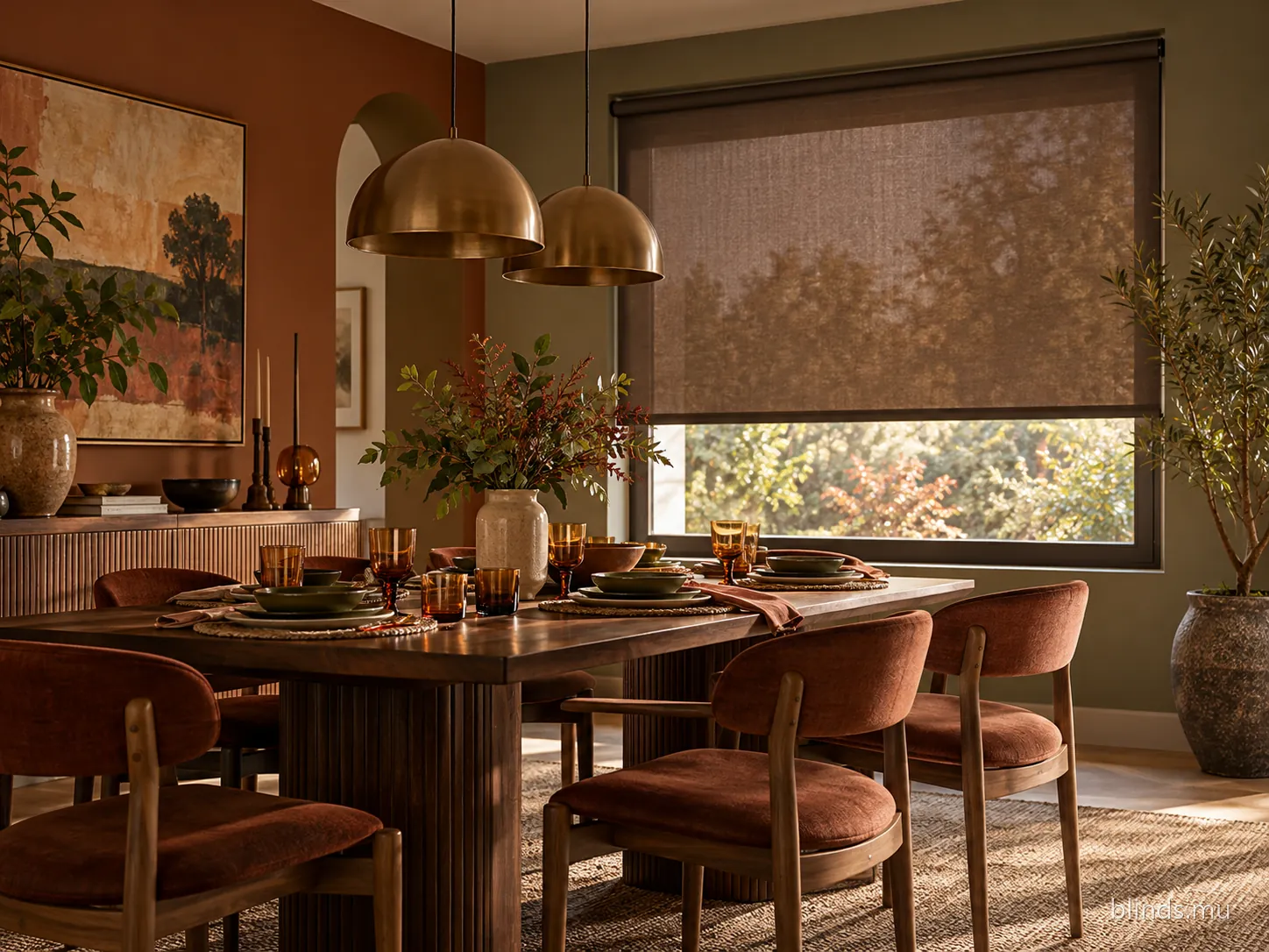 Dining room, brown