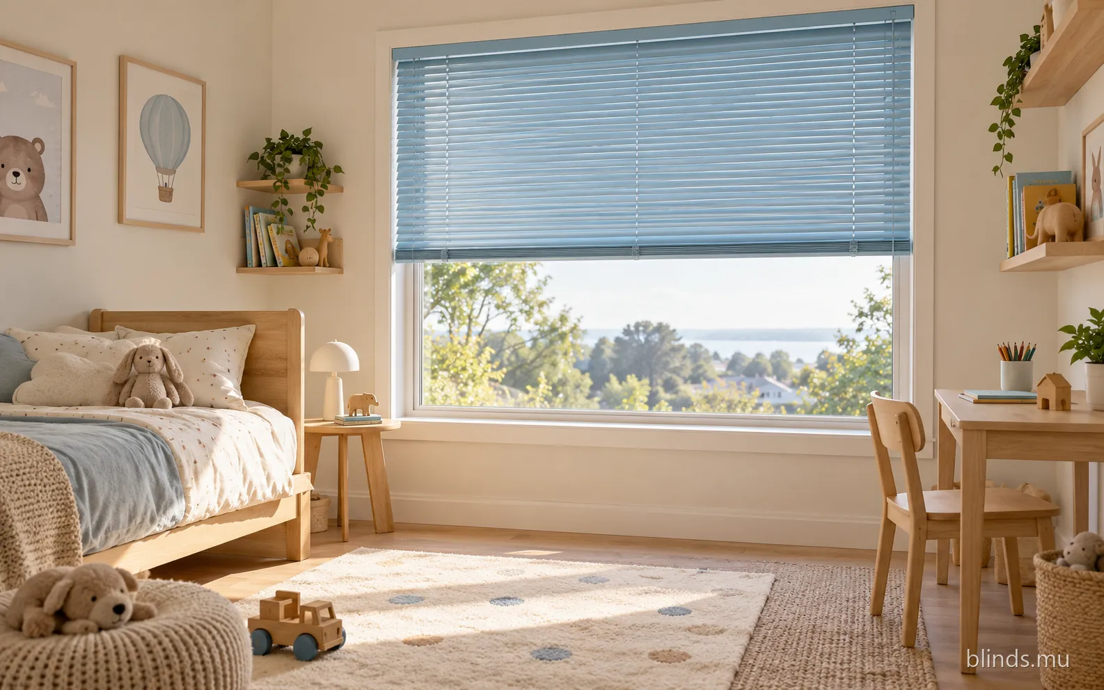 Bedroom · Aluminium blinds