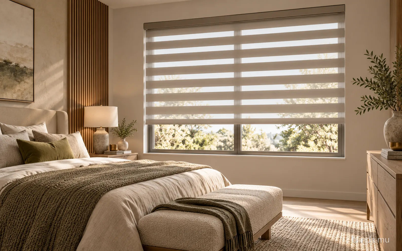Bedroom · Eclipse blinds